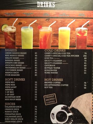 Menu photo 1 Gerry's Restaurant & Bar Davao City, DAS