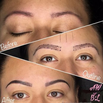 A.W. Brows & Lashes - Before and after - Permanent Makeup Near Me - Las Vegas, Nevada