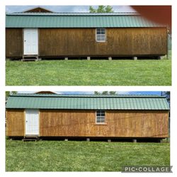 Arters Pressure Washing - Routine house wash before and after