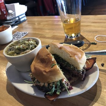 Tremont Tavern - The Johannesburg ( burger of the month) with BJ's made from scratch green bean casserole YUM - Pubs Near Me - Chattanooga, Tennessee Tremont Tavern - The Johannesburg ( burger of the month) with BJ's made from scratch green bean casserole YUM - Pubs Near Me - Chattanooga, Tennessee