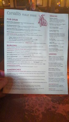 Menu photo 2 McMenamins Corvallis Pub Corvallis, OR
