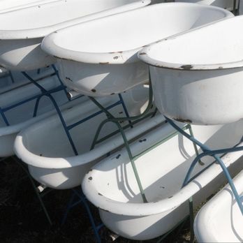 Golden Oldies Antiques - Was someone hoarding vintage baby baths and Golden Oldies Antiques just happed to find them on an European "Antique" hunt. - Antiques Near Me - High Point, North Carolina