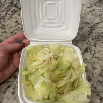 Brooklyn Pizzeria - House Salad. Just soggy lettuce. - Pizza Near Me - Missouri City, Texas