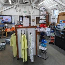 Inside the golf shop on Sunday, October 13, 2024. Shelton was in charge.