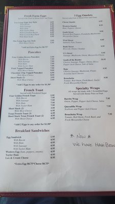 Menu photo 2 G's Warwick Diner Warwick, NY
