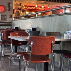 Pizza King - Real authentic vital furniture- totally seeing a different time.