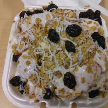 Ana's Bionicos - Small bionico ($5.5) fruit salad topped with granola, sweet cream, coconut flakes and raisins. Very Good. - Juice Bars & Smoothies Near Me - Norwalk, California Ana's Bionicos - Small bionico ($5.5) fruit salad topped with granola, sweet cream, coconut flakes and raisins. Very Good. - Juice Bars & Smoothies Near Me - Norwalk, California