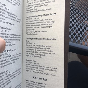 Blewett Brewing - Beer menu (May 2019) - Breweries Near Me - Leavenworth, Washington