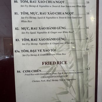 Huong Tra - Menu as of 11/22/25 - Vietnamese Near Me - Richmond, California