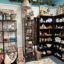 Creative Mercantile - Silver ceramic brass wood pottery decor