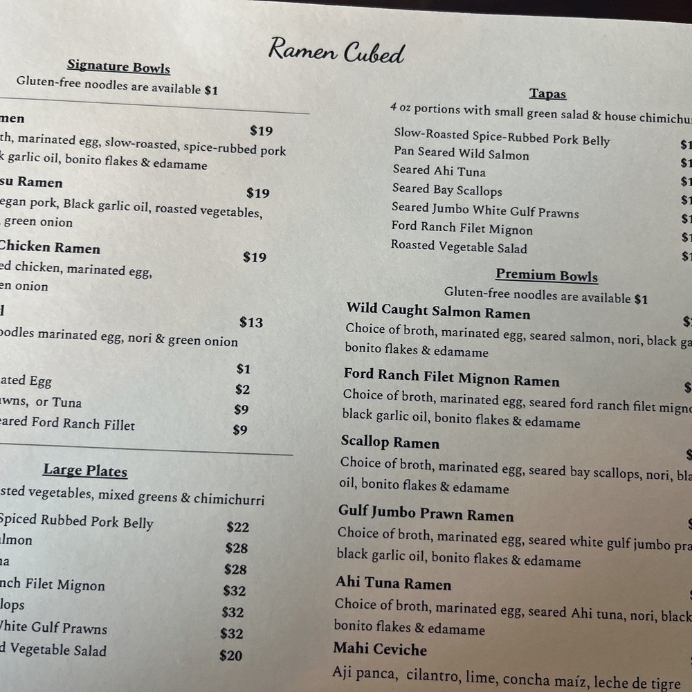 Willits Ramen Cubed - Menu - Ramen Near Me - Willits, California Willits Ramen Cubed - Menu - Ramen Near Me - Willits, California