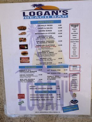 Menu photo 1 Logan's Beach Bar Hollywood, FL Menu photo 1 Logan's Beach Bar Hollywood, FL