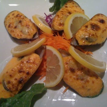 Yosuke Sushi - Baked green mussels - Japanese Near Me - Anaheim, California Yosuke Sushi - Baked green mussels - Japanese Near Me - Anaheim, California