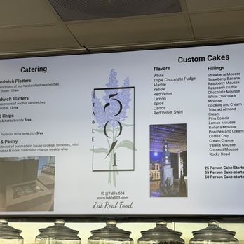 Table 504 - Menu - Caterers Near Me - Santa Clarita, California
