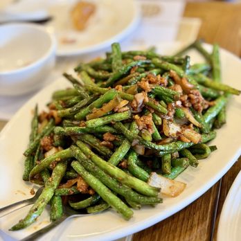 Sanbo Chinese Restaurant - chili green bean with minced pork - Cantonese Near Me - Richmond, British Columbia Sanbo Chinese Restaurant - chili green bean with minced pork - Cantonese Near Me - Richmond, British Columbia