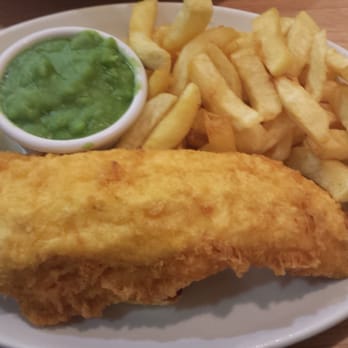 Laughing Halibut - Halibut and chips with mushy peas - Fish & Chips Near Me - London, XGL Laughing Halibut - Halibut and chips with mushy peas - Fish & Chips Near Me - London, XGL