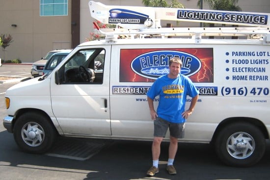 Slide of Electric Man Electrician and Lighting Services