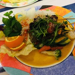 Lamb skewers with lemon grass