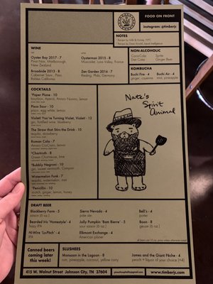 Menu photo 8 Timber! Johnson City, TN