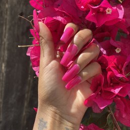 Full set with gel.