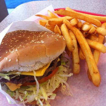 Omega Drive-In - Double angus cheeseburger and fries - $6.99 - Burgers Near Me - Orange, California Omega Drive-In - Double angus cheeseburger and fries - $6.99 - Burgers Near Me - Orange, California