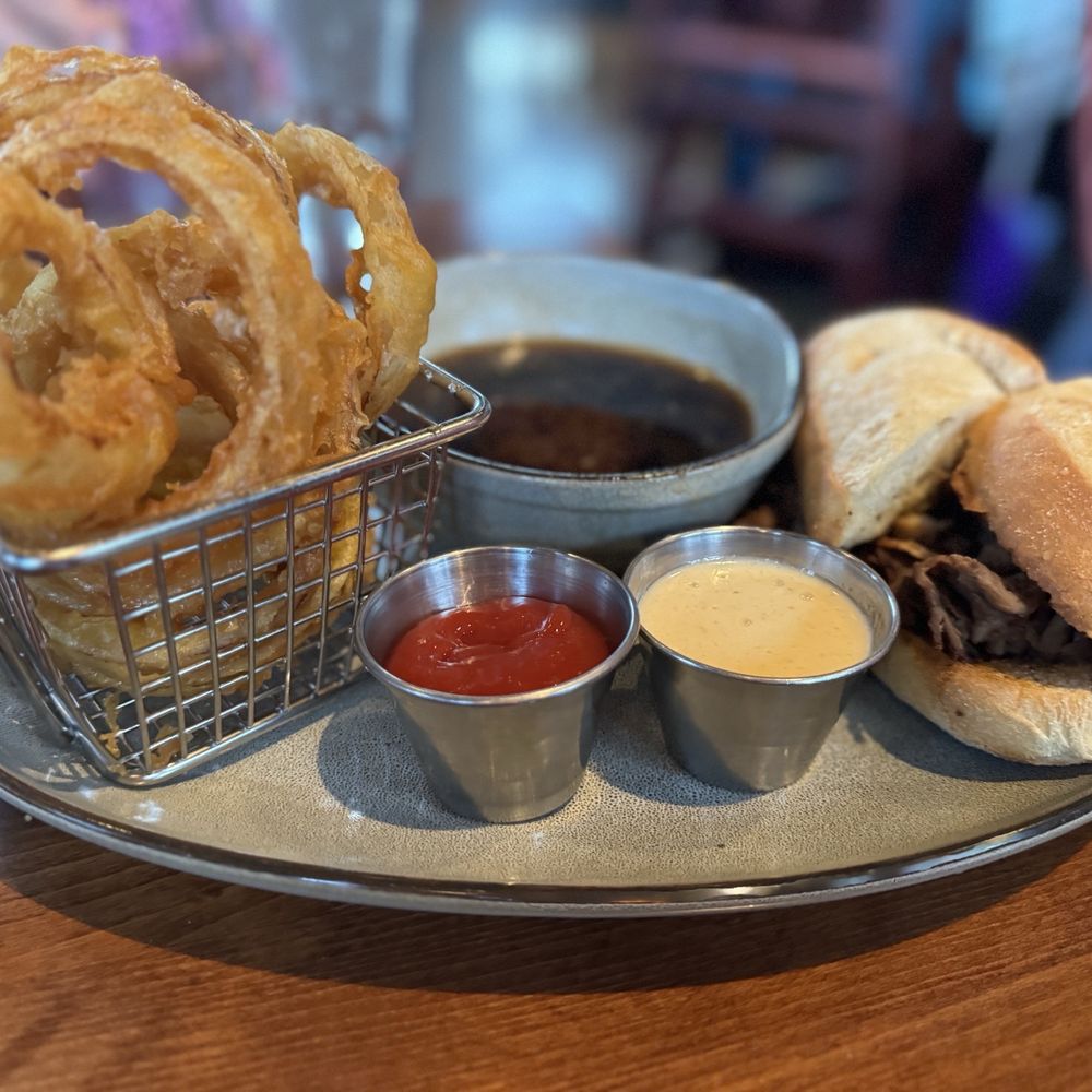 Fifty Fifty Brewing - French dip - Breweries Near Me - Truckee, California