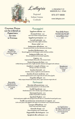 Menu photo 3 L'Allegria Madison, NJ