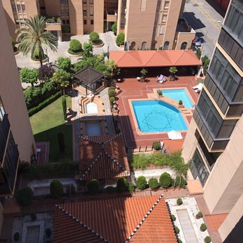 Hotel Saray Granada - Pool view from 7th floor - Hotels Near Me - Granada, GR