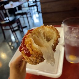 Corn mozzarella corn dog Corn mozzarella corn dog