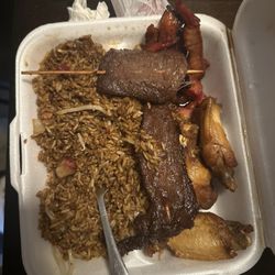 Mei King Restaurant - Pork fried rice, Beef Teriyaki, Boneless Spare Ribs and chicken wing app combo