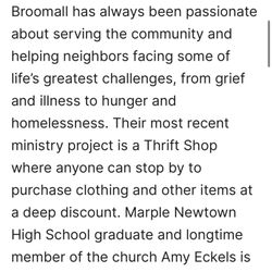 Marple Presbyterian Church - Marple Presbyterian Thrift Shop