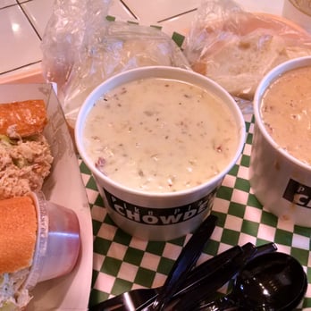 Pike Place Chowder - Crab roll, New England Clam Chowder and Market Chowder - Seafood Near Me - Seattle, Washington