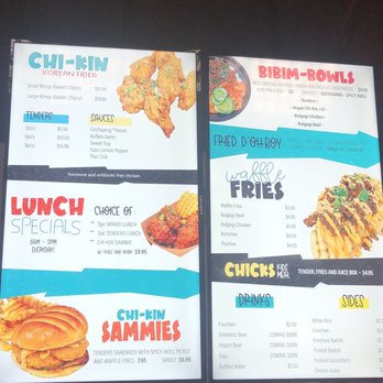 Chi-Kin - Menu - Korean Near Me - Orlando, Florida