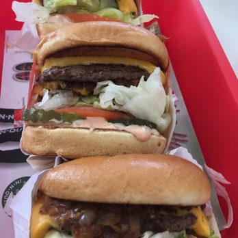 In-N-Out Burger - A single in each end, a double in the middle - Fast Food Near Me - Millbrae, California In-N-Out Burger - A single in each end, a double in the middle - Fast Food Near Me - Millbrae, California