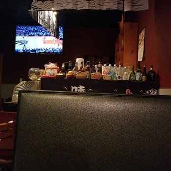 Kawa Sushi - Drinks and behind it is the Sushi preparation station. - Sushi Bars Near Me - Houston, Texas Kawa Sushi - Drinks and behind it is the Sushi preparation station. - Sushi Bars Near Me - Houston, Texas