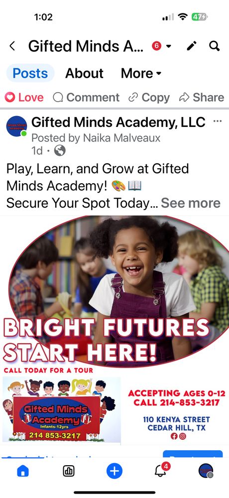 Gifted Minds Academy - childcare center in Cedar Hill, TX
