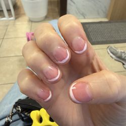 Just Nailz - A basic French manicure. Embarrassing