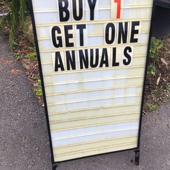 Woehler Landscaping - buy 1 get one annuals sign - Landscaping Near Me - Pittsburgh, Pennsylvania Woehler Landscaping - buy 1 get one annuals sign - Landscaping Near Me - Pittsburgh, Pennsylvania