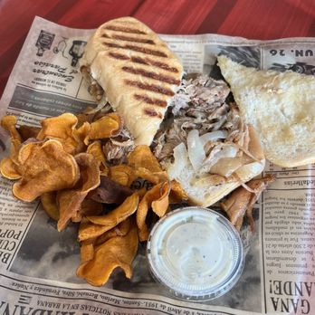 Que Bola Cuban Cafe - Inside the Lechon Asado Sandwich - Cuban Near Me - Des Plaines, Illinois Que Bola Cuban Cafe - Inside the Lechon Asado Sandwich - Cuban Near Me - Des Plaines, Illinois