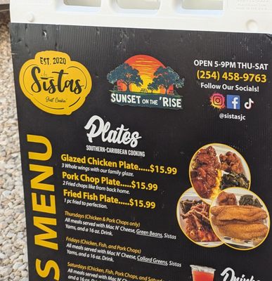 Menu photo 3 Sistas Round Rock, TX Menu photo 3 Sistas Round Rock, TX