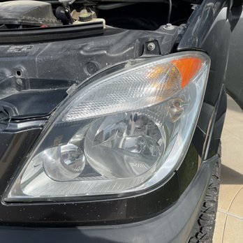 CL Headlight Restoration - And After - Auto Detailing Near Me - Houston, Texas