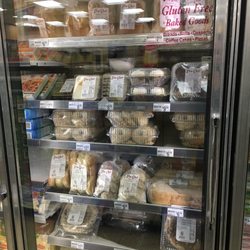 7-Eleven - Impressive gluten-free frozen section!  Pizza, donuts, tiramisu, etc.
