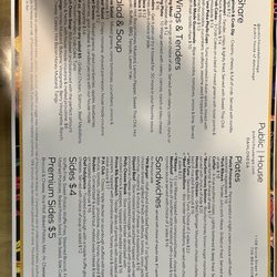 Public House - Menu