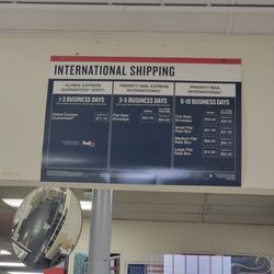 US Post Office - Price table