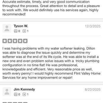 Flint Valley Home Services - Reviews that will not appear on yelp. - Painters Near Me - Hall, Montana