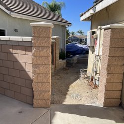 David Donald Masonry - Back side of the new wall