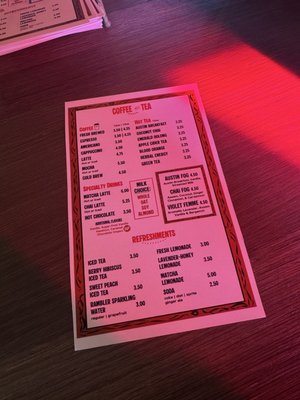 Menu photo 5 Fortune Teller Austin, TX