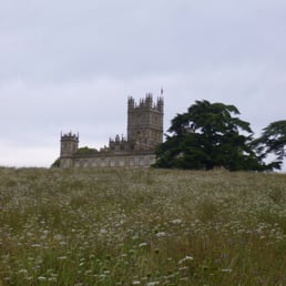 Highclere with a meadow of August flowers