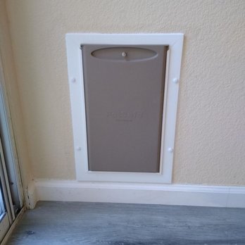 Handyman Aaron - Inside view of pet door (so nice!) - Handyman Near Me
