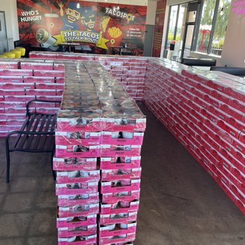 Taco Spot - creative display of Tapatio Ramen - Mexican Near Me - Chandler, Arizona
